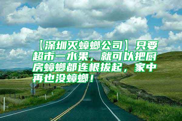【深圳滅蟑螂公司】只要超市一水果，就可以把廚房蟑螂都連根拔起，家中再也沒(méi)蟑螂！