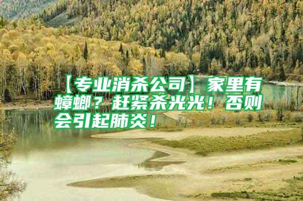 【專業(yè)消殺公司】家里有蟑螂？趕緊殺光光！否則會引起肺炎！