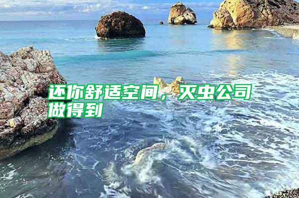 還你舒適空間，滅蟲(chóng)公司做得到