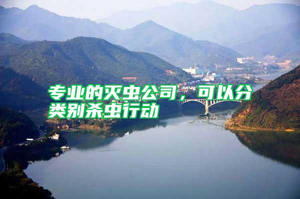 專業(yè)的滅蟲公司，可以分類別殺蟲行動