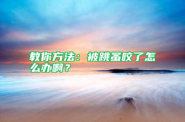 教你方法：被跳蚤咬了怎么辦?。?/></p>
             <p style=