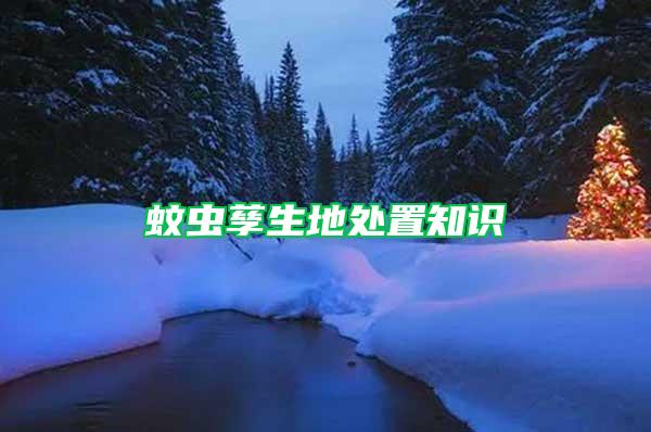 蚊蟲(chóng)孳生地處置知識(shí)