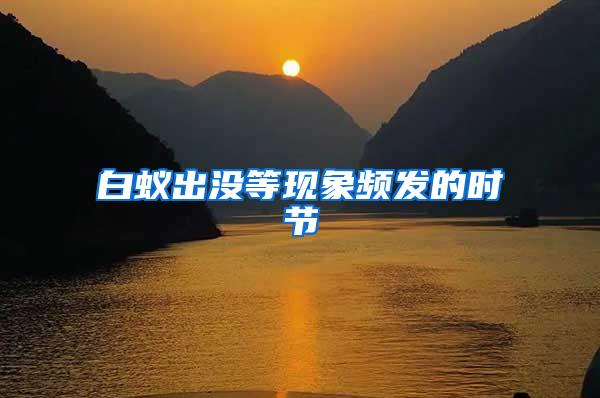 白蟻出沒等現(xiàn)象頻發(fā)的時節(jié)