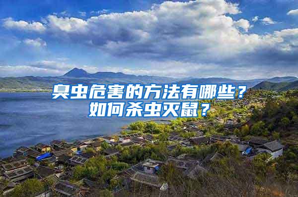 臭蟲危害的方法有哪些？如何殺蟲滅鼠？